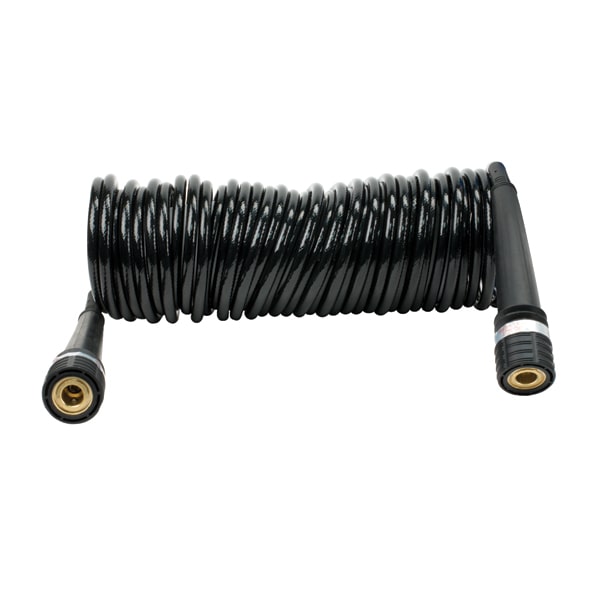 VIAIR 30ft Inside Braided Coil Hose w/ Quick Connect Couplers 00034