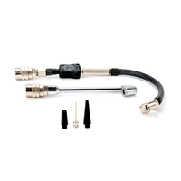 VIAIR 90 degree twist-on 3-in-1 inflator and dually chuck extension attachments. Open ended
